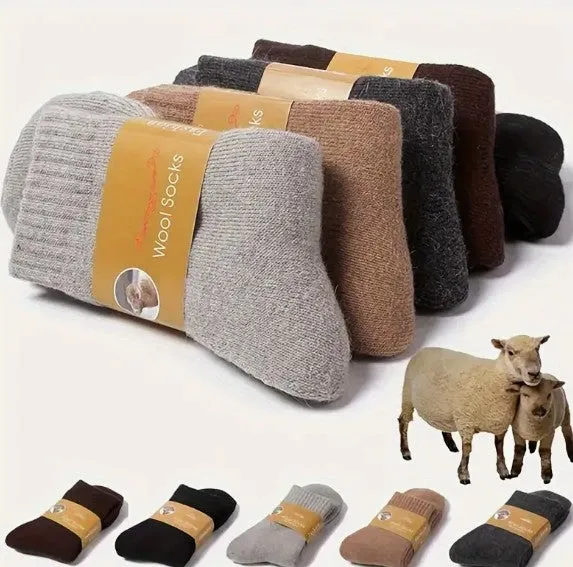 Men's Merino Wool Crew Socks - Perfect for Cold Days
