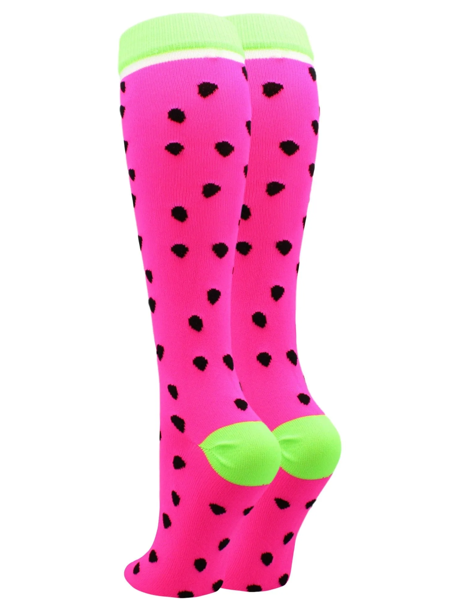Neon Watermelon Athletic Over the Calf Socks