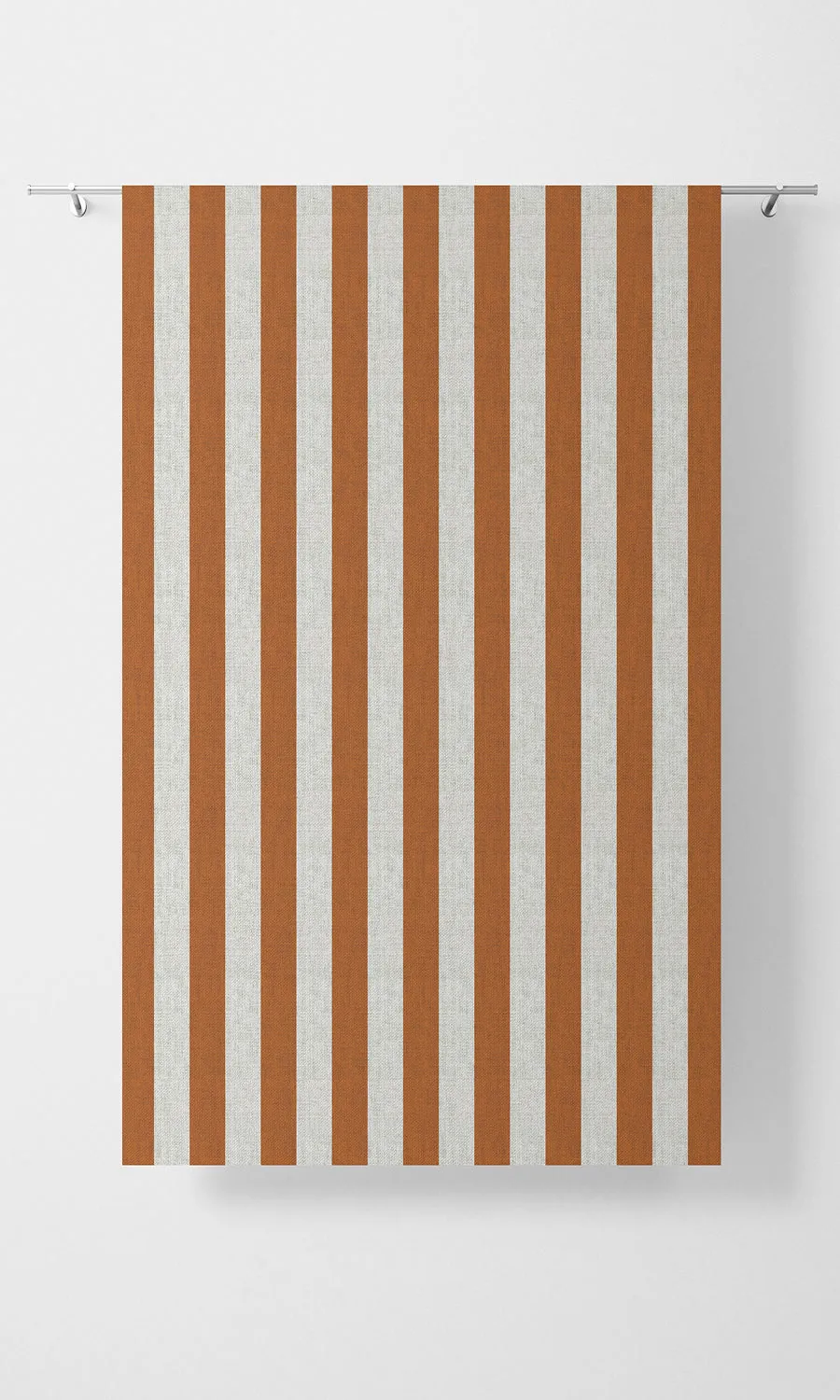 'Olsberg' Modern Striped Custom Shades (Burnt Orange/ White)