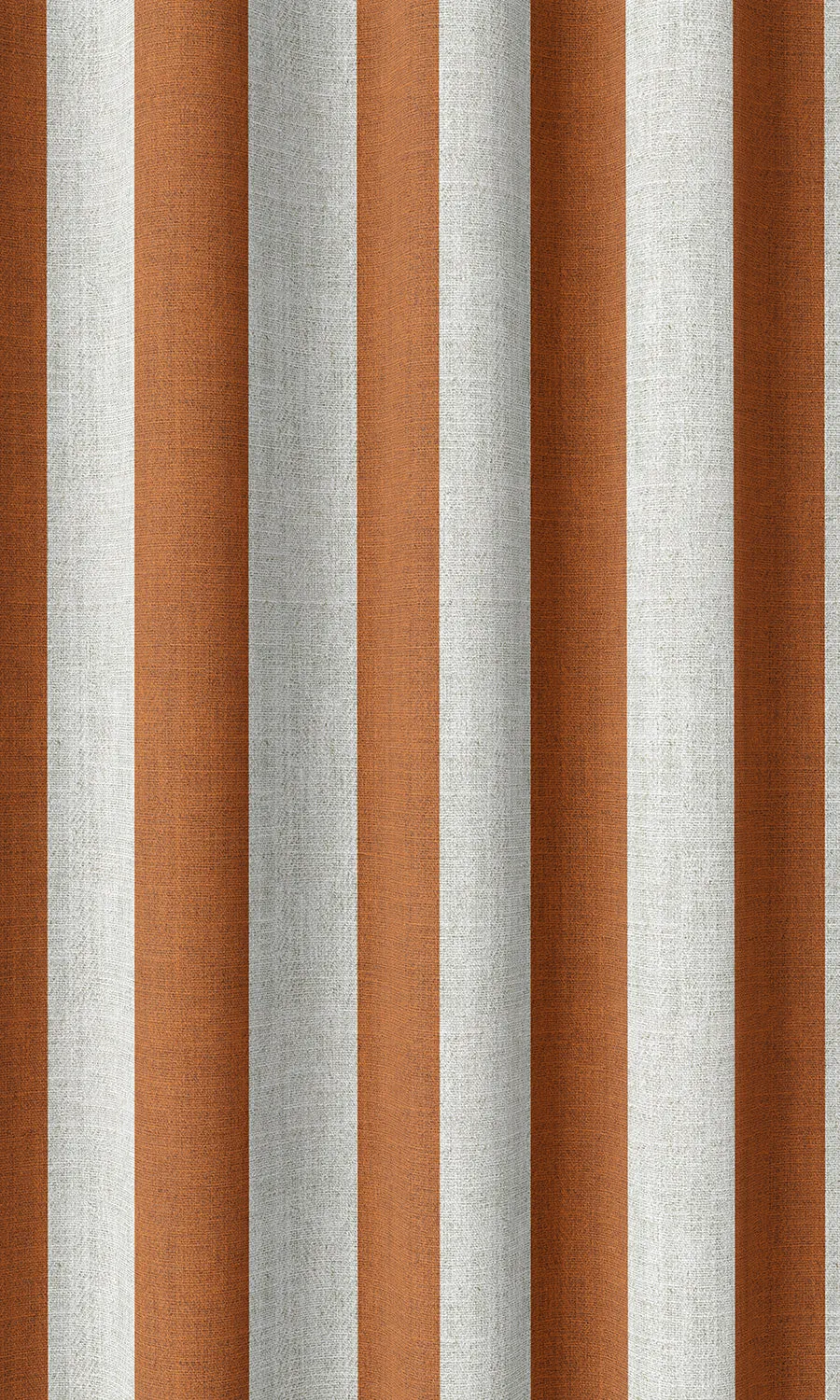 'Olsberg' Modern Striped Custom Shades (Burnt Orange/ White)