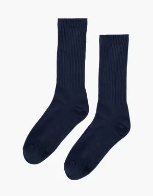 Organic Active Sock - Navy Blue