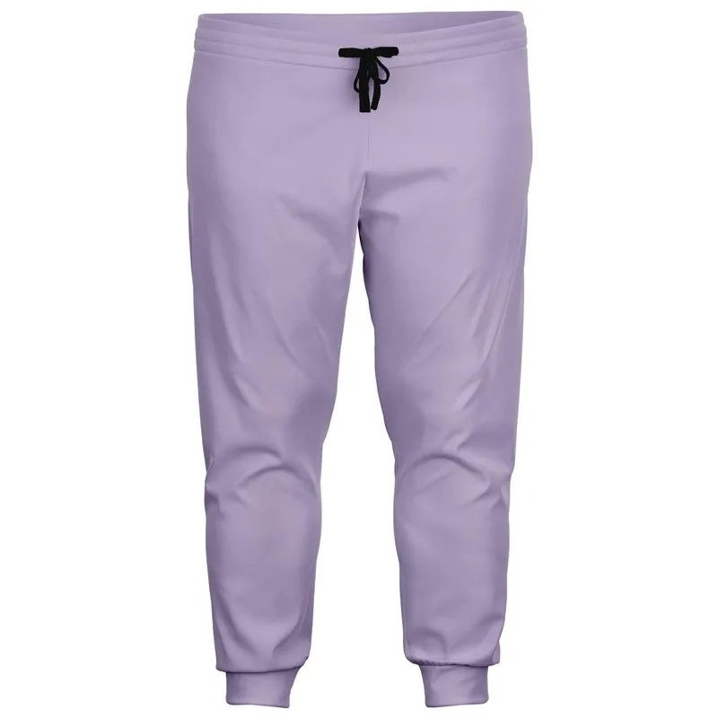 Pale Pastel Violet Joggers | Unisex | with PLUS sizes | Bright Pale Pastel Violet | C22M30Y0K0