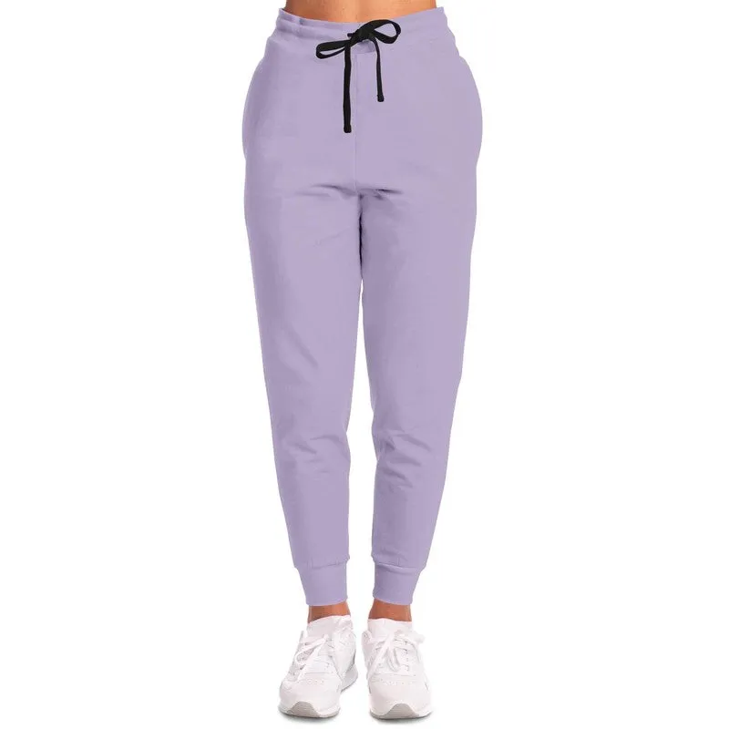 Pale Pastel Violet Joggers | Unisex | with PLUS sizes | Bright Pale Pastel Violet | C22M30Y0K0