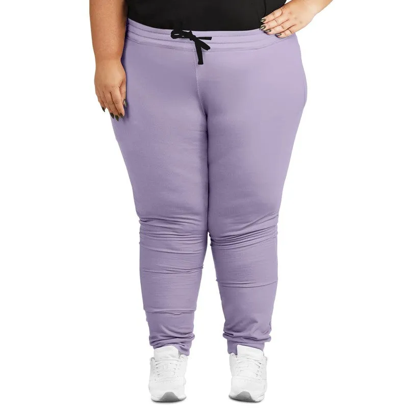 Pale Pastel Violet Joggers | Unisex | with PLUS sizes | Bright Pale Pastel Violet | C22M30Y0K0