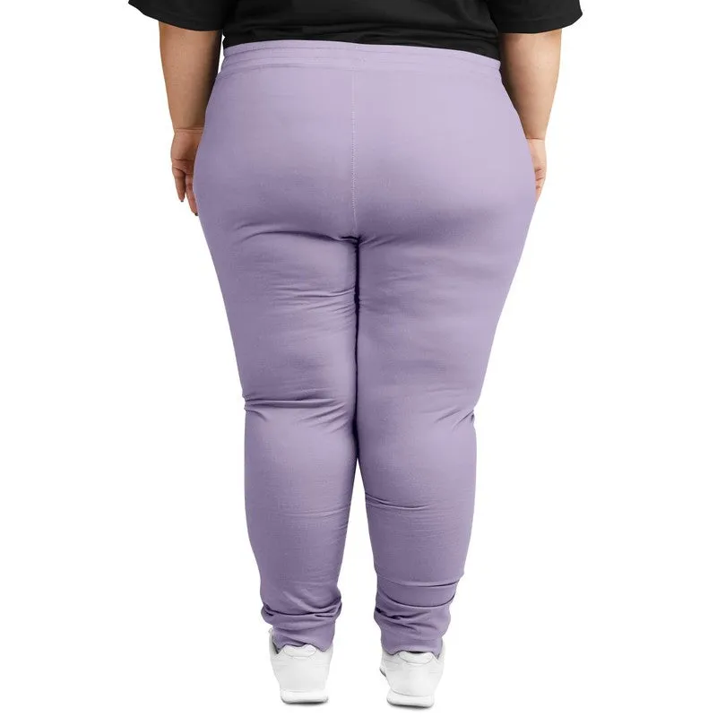 Pale Pastel Violet Joggers | Unisex | with PLUS sizes | Bright Pale Pastel Violet | C22M30Y0K0