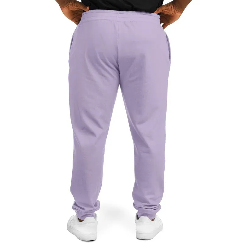 Pale Pastel Violet Joggers | Unisex | with PLUS sizes | Bright Pale Pastel Violet | C22M30Y0K0