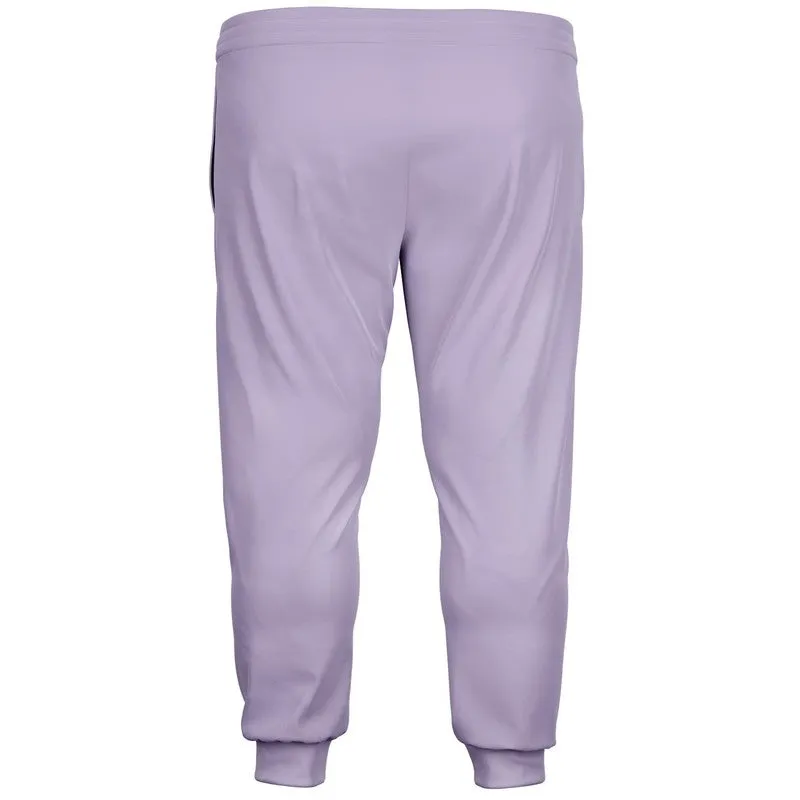 Pale Pastel Violet Joggers | Unisex | with PLUS sizes | Bright Pale Pastel Violet | C22M30Y0K0