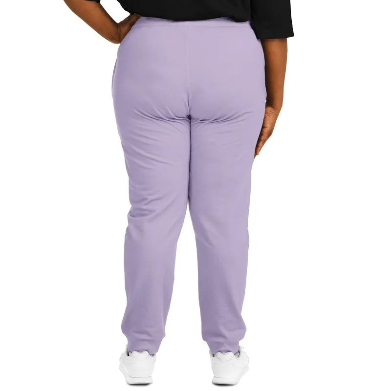 Pale Pastel Violet Joggers | Unisex | with PLUS sizes | Bright Pale Pastel Violet | C22M30Y0K0