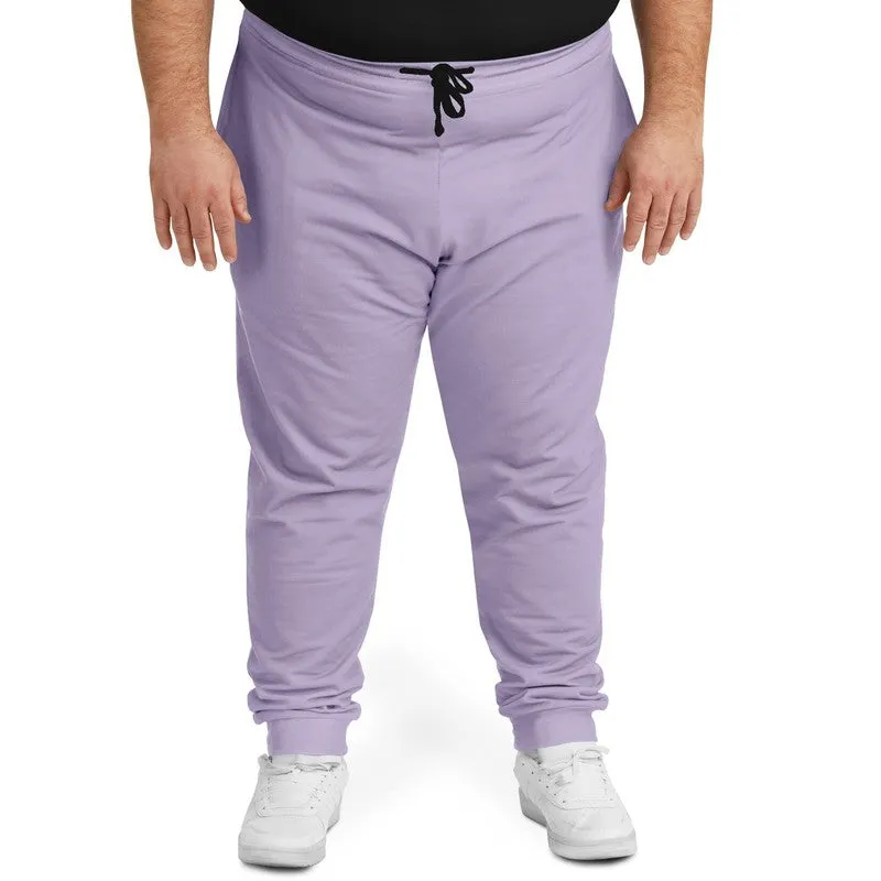 Pale Pastel Violet Joggers | Unisex | with PLUS sizes | Bright Pale Pastel Violet | C22M30Y0K0