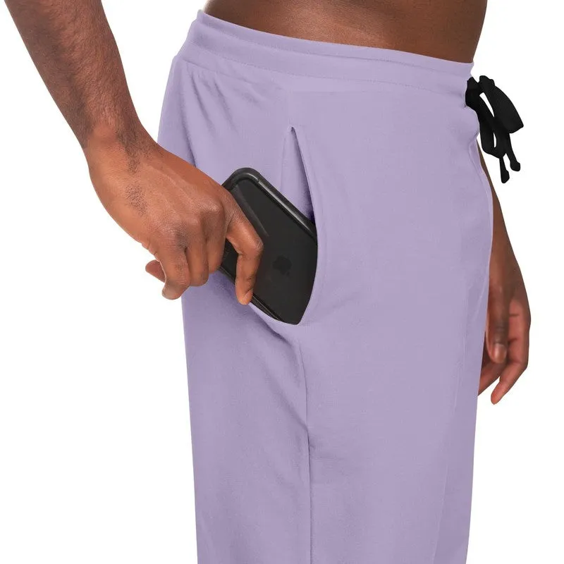 Pale Pastel Violet Joggers | Unisex | with PLUS sizes | Bright Pale Pastel Violet | C22M30Y0K0