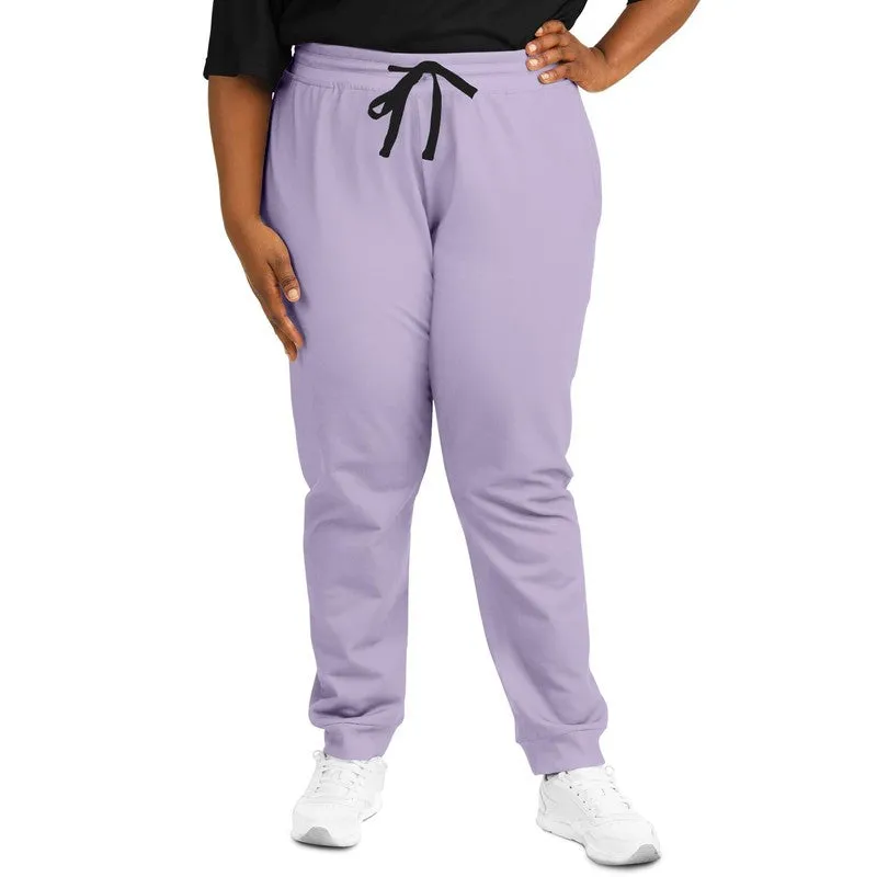 Pale Pastel Violet Joggers | Unisex | with PLUS sizes | Bright Pale Pastel Violet | C22M30Y0K0