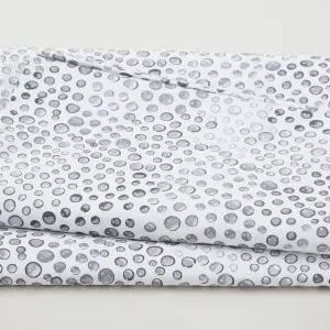 Rainbow Droplets - Light Grey 108" Wide 3 Yard Cut