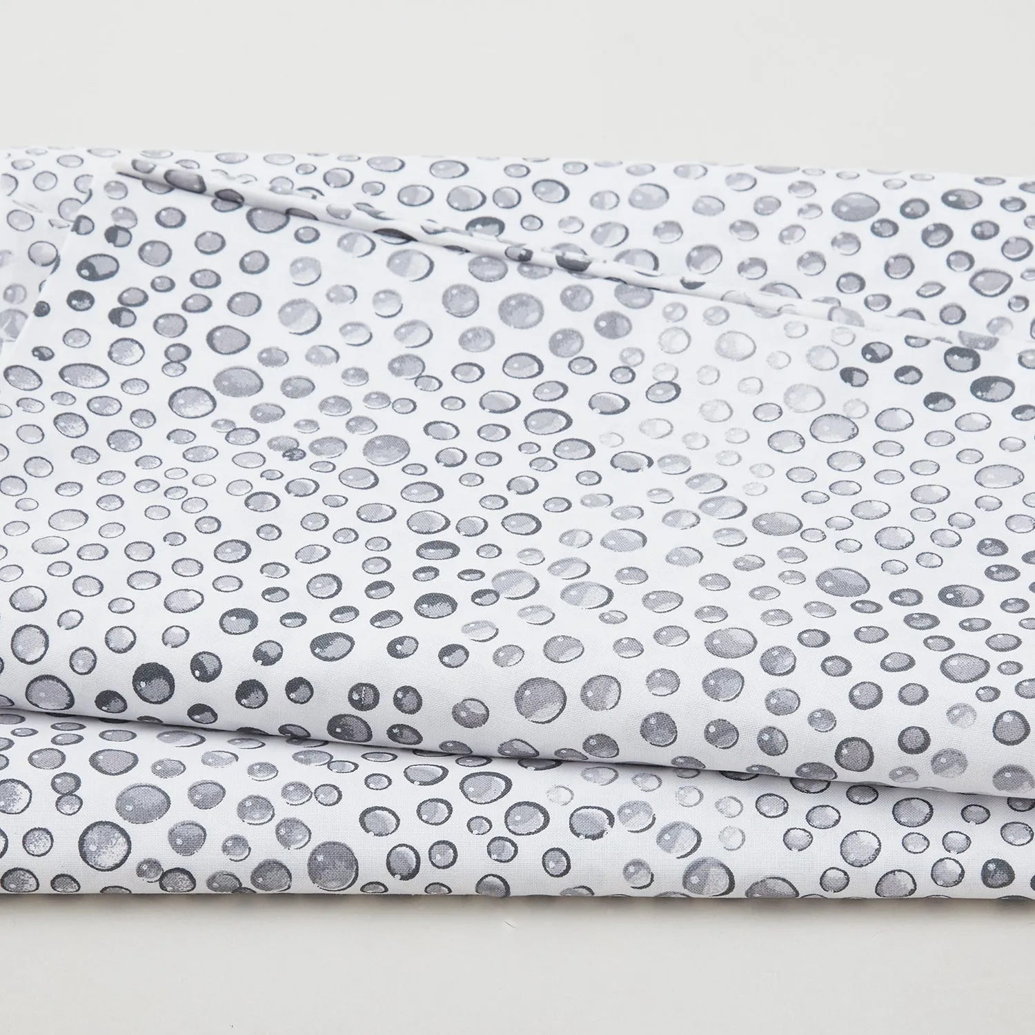 Rainbow Droplets - Light Grey 108" Wide 3 Yard Cut