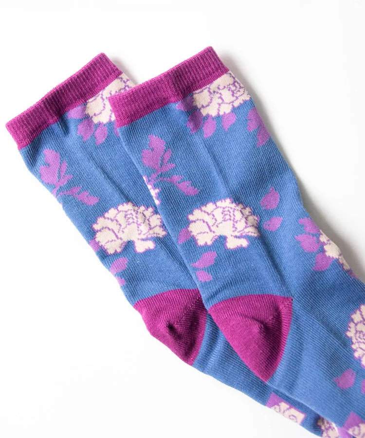 Red Peony Tabi Socks / High Quality Geta Tabi Socks