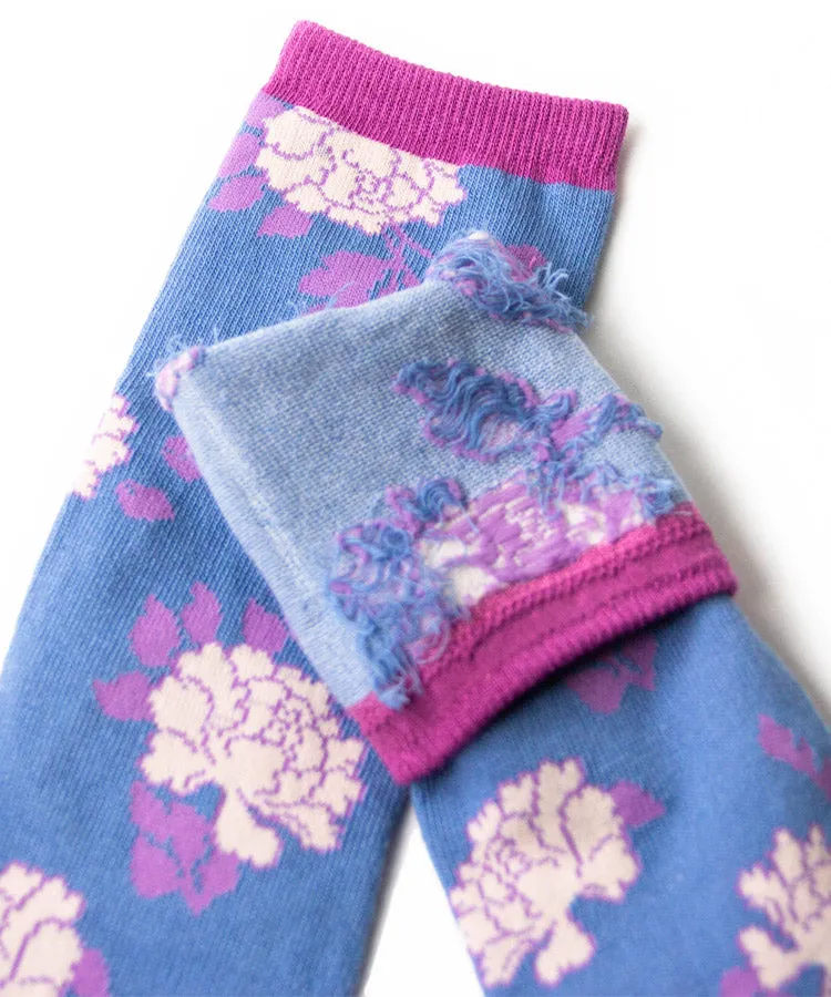 Red Peony Tabi Socks / High Quality Geta Tabi Socks
