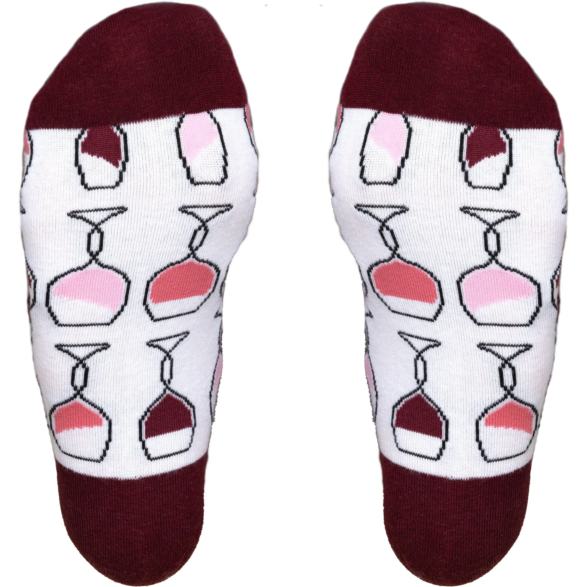 Red Wine Bitch Cotton Blend Socks with Silicone Bottle Stopper