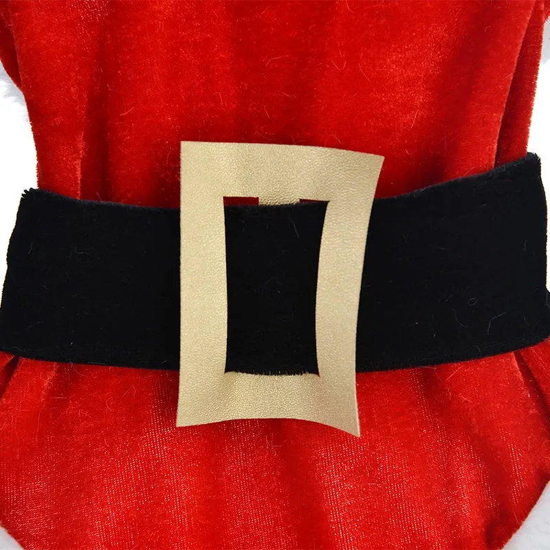 Santa Christmas Costume for Small Dogs and Cats
