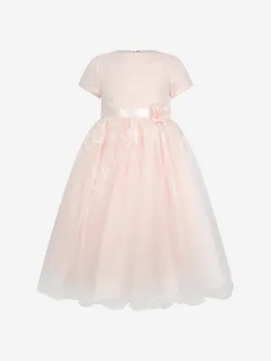 Sarah Louise Girls Embroidered TulCeremonial Dress