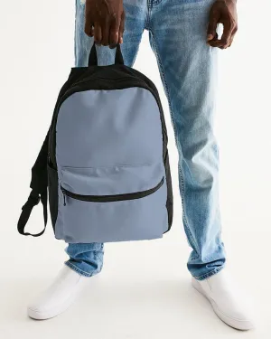 Shaded Pale Pastel Blue Gray Canvas Backpack | C30M15Y0K30