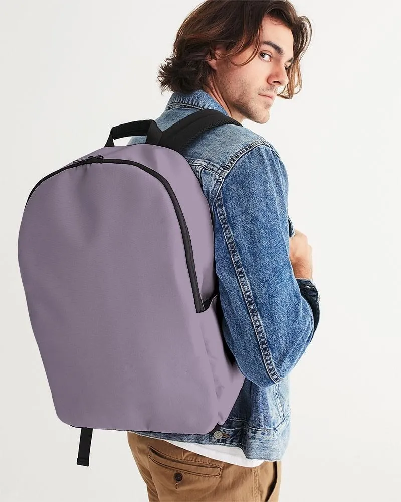 Shaded Pale Pastel Purple Gray Waterproof Backpack | C15M30Y0K30