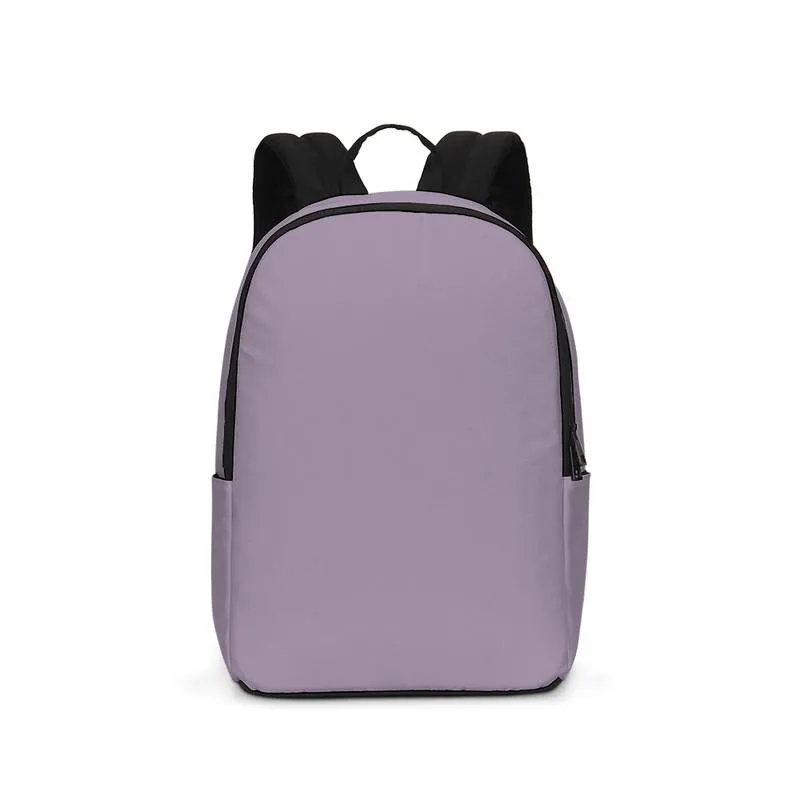 Shaded Pale Pastel Purple Gray Waterproof Backpack | C15M30Y0K30