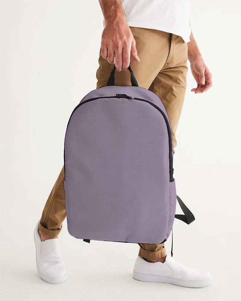 Shaded Pale Pastel Purple Gray Waterproof Backpack | C15M30Y0K30
