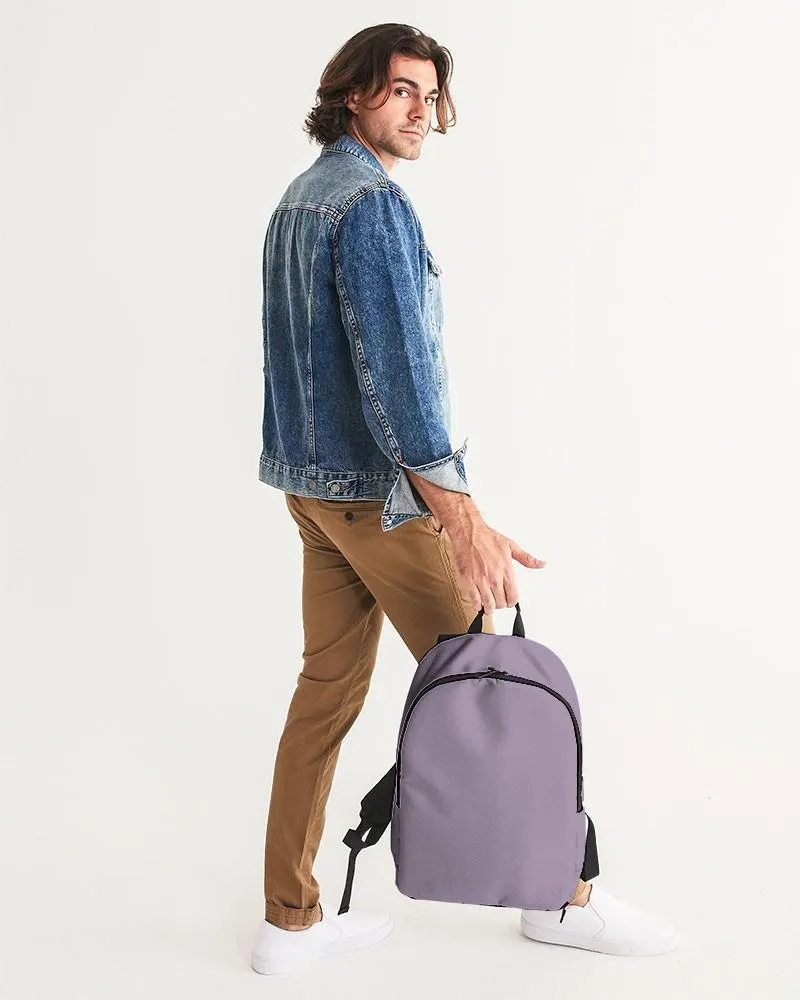 Shaded Pale Pastel Purple Gray Waterproof Backpack | C15M30Y0K30