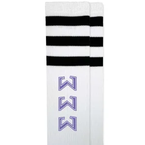 Sigma Sigma Sigma Printed Striped Knee High Socks