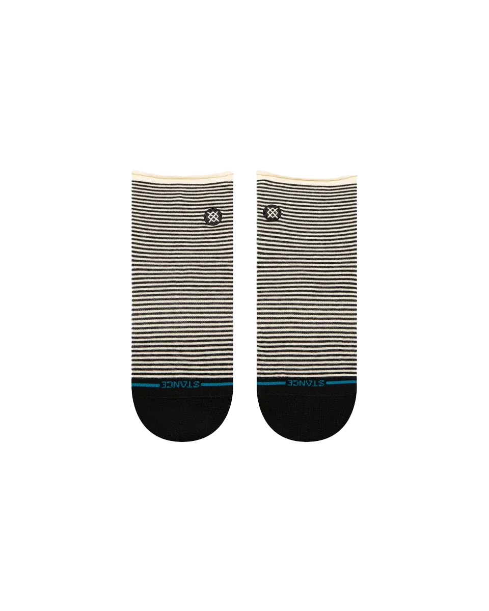 Skelter Quarter Socks in Black