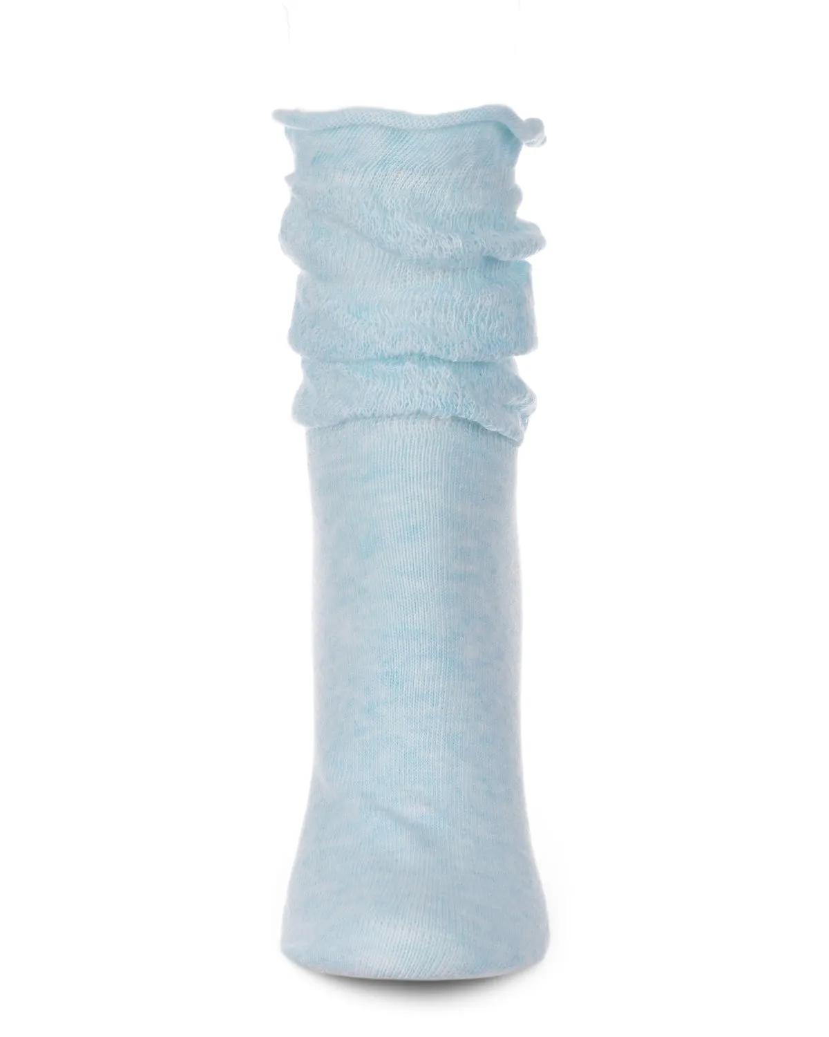 Subtle Slouch Cotton Blend Roll Cuff Ankle Socks