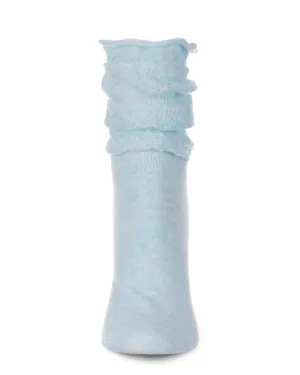 Subtle Slouch Cotton Blend Roll Cuff Ankle Socks