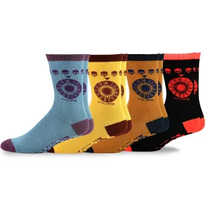 TeeHee Socks Men's Novelty Cotton Crew Volume 4-Pack (51134)