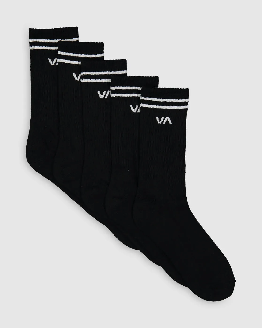 Union Sock III 5 Pack - Black