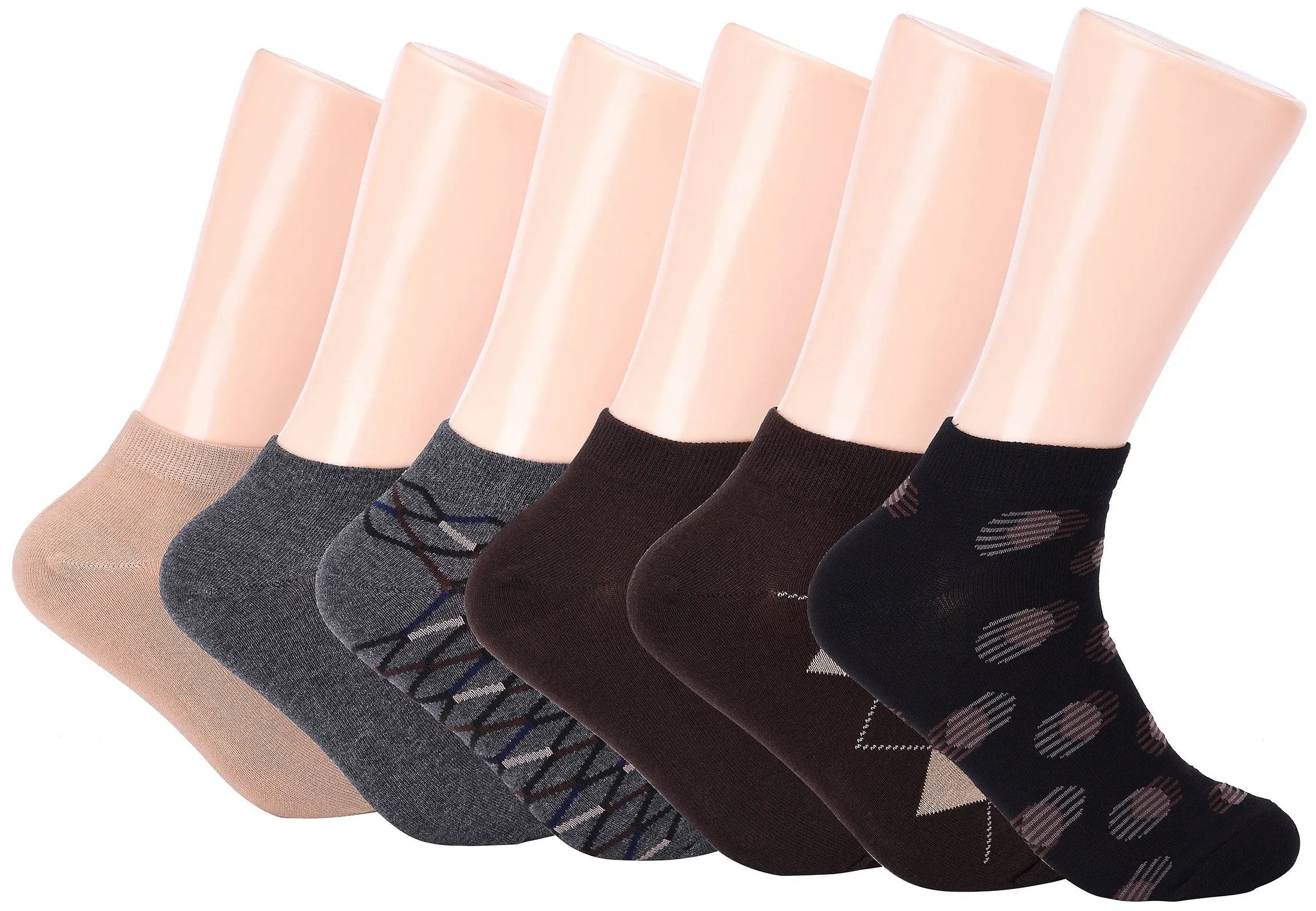 Upbeat Arch Dress Ankle Socks 6 Pack