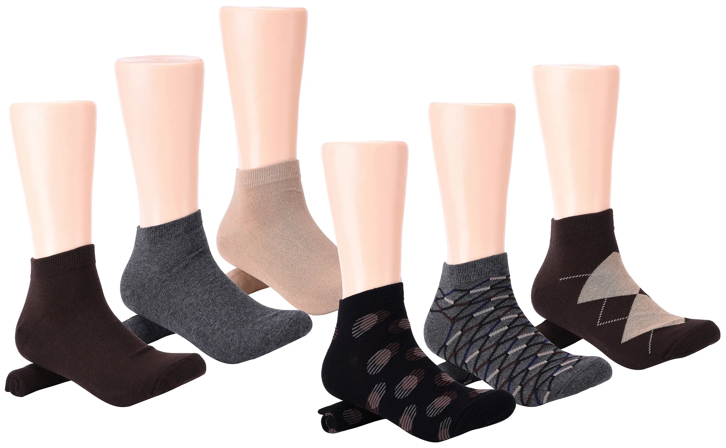 Upbeat Arch Dress Ankle Socks 6 Pack