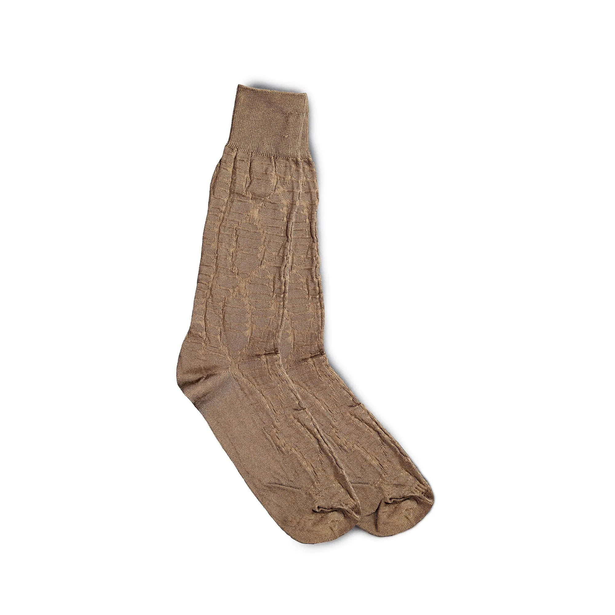 Vannucci Imperial Croco Dress Socks Mid-Calf Length