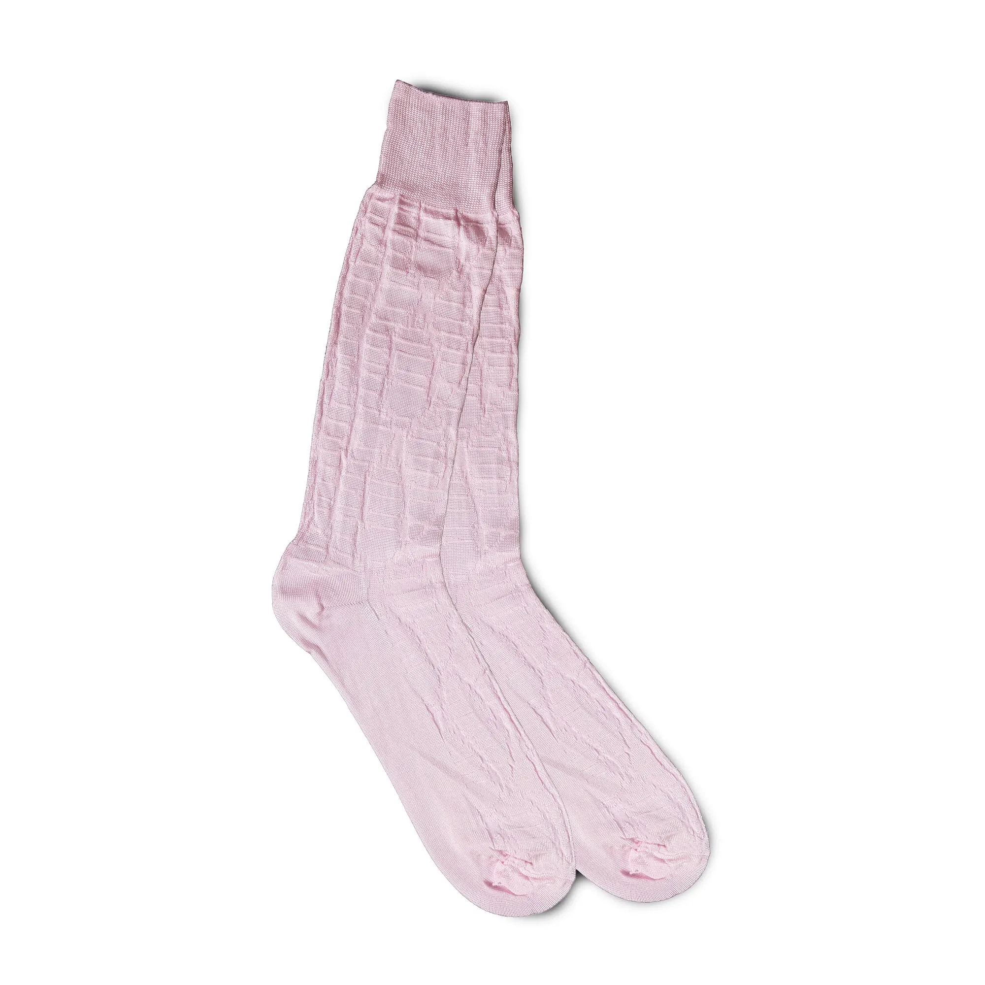 Vannucci Imperial Croco Dress Socks Mid-Calf Length