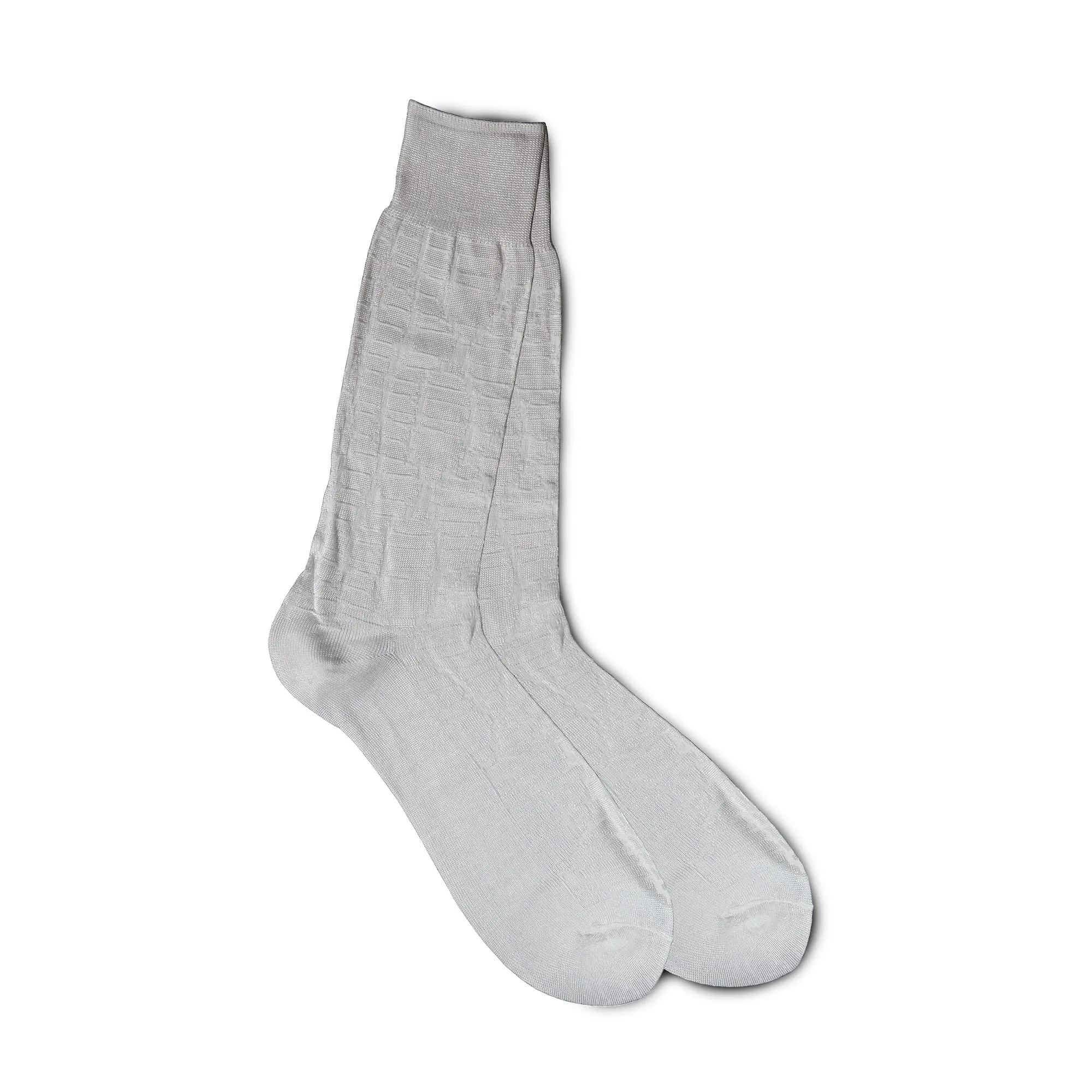 Vannucci Imperial Croco Dress Socks Mid-Calf Length