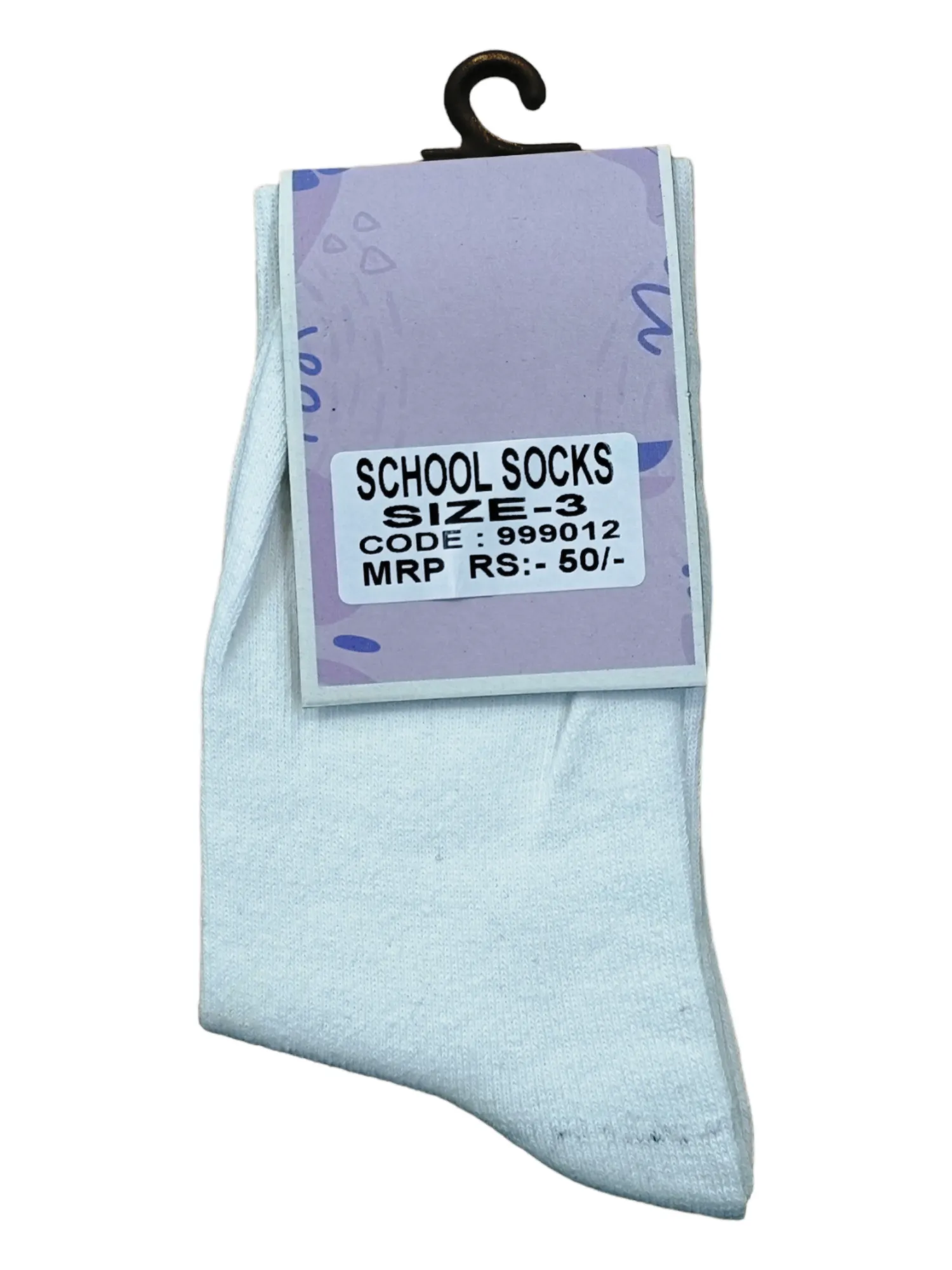 White School socks 999012 (3 Size)
