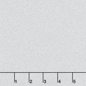 Wilmington Essentials - Dash of Pepper Dotted Scroll Gray Yardage
