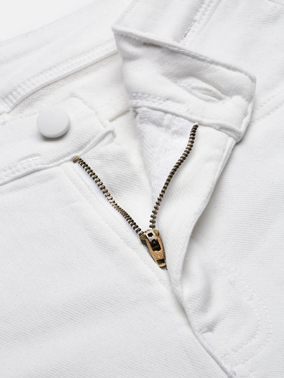 Women White Bootcut Jeans
