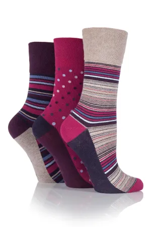 Women's Amy Stripe and Dot Crew Sock