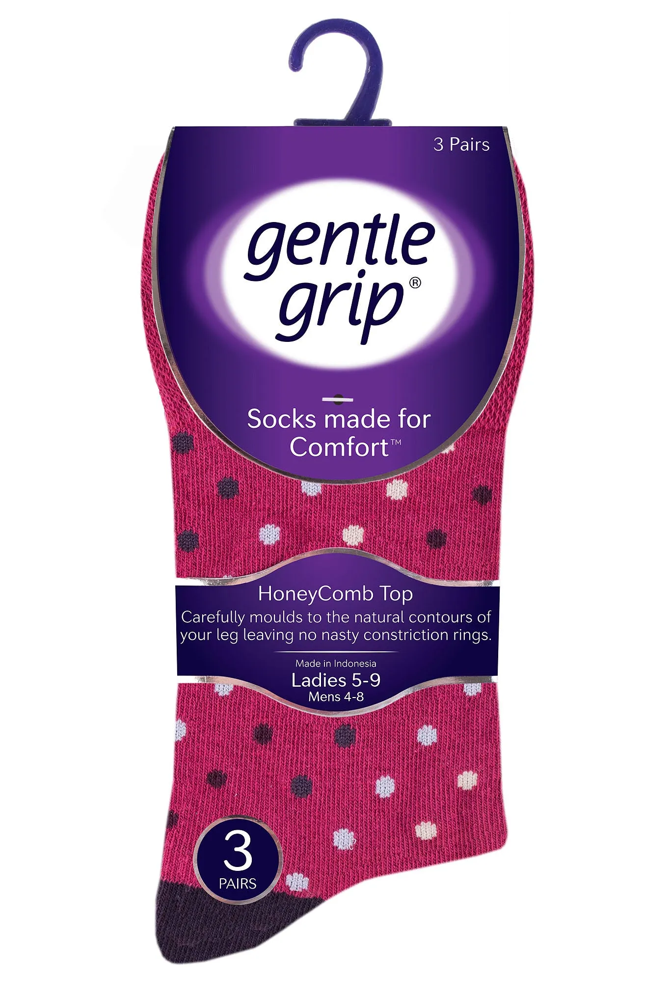 Women's Amy Stripe and Dot Crew Sock