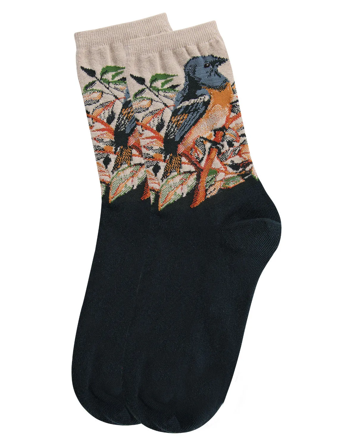 Women's Bird Limited Edition Art Cotton Blend Crew Sock